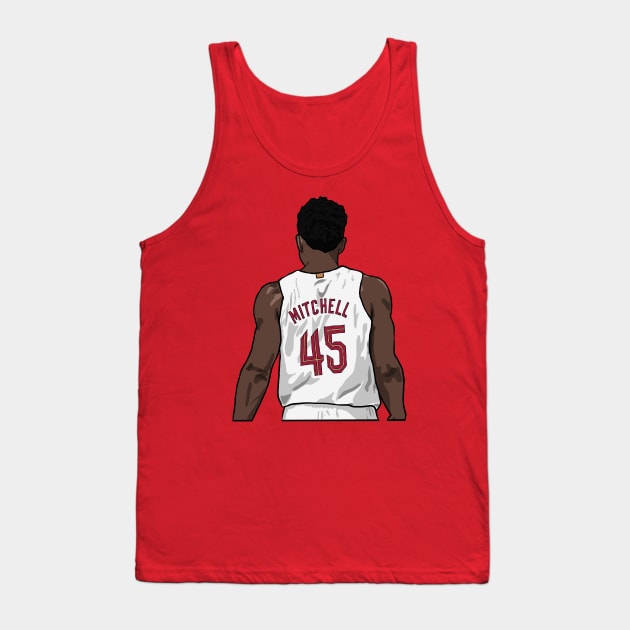 Donovan Mitchell Back-To Tank Top by rattraptees